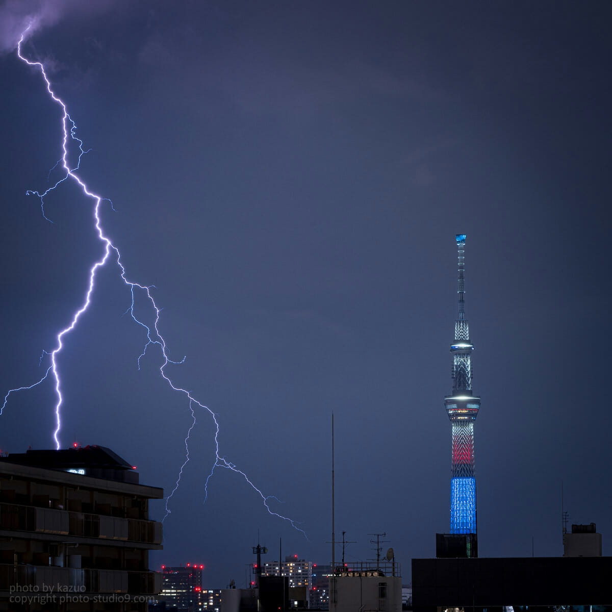 雷 光っ て から 1 秒