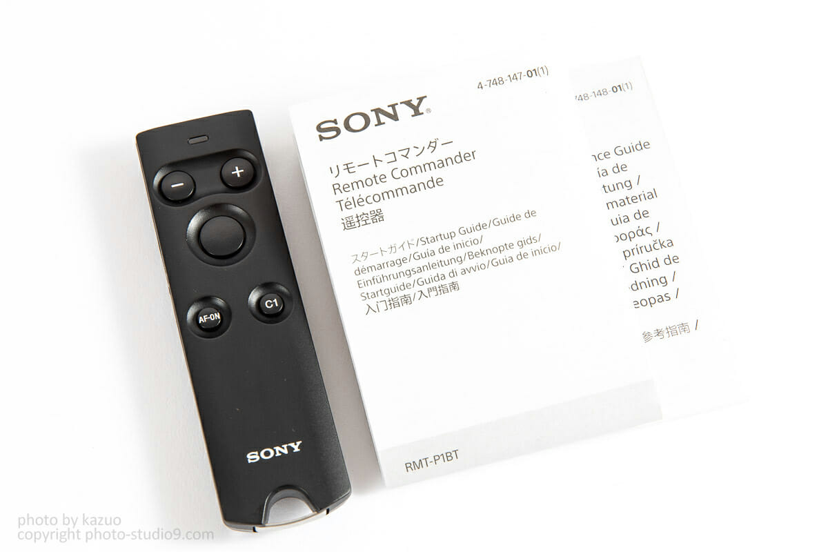 SONY RMT-P1BT 高い信頼性と操作性によるワイヤレスリモート撮影を実現 