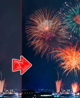 Photoshopで花火写真の合成